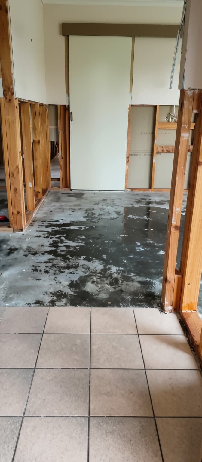 Kitchen in St Albans during demolition works